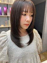 ベルベットヘア 千早店(Velvet hair)&nbsp;ハイレイヤー×髪質改善カラー×グレージュ【みつ】
