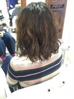 ロカット サロン(Roquat Salon)&nbsp;切りっぱなしボブパーマアレンジ【ヘアセット　立川/立川南】