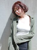 [Ravo]＊大人かわいい赤味ブラウン＊THROWカラー