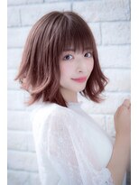 エルデ ナインズ ヘアー スタンド 川口店(elde 9's HAIR STAND)&nbsp;プリカール＆シルキーチョコレートの大人ガーリーモードヘア