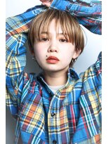 テトヘアー(teto hair) マッシュショート、ブロンド、マニッシュショート