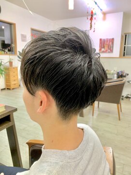 オレンジ(orange) 【orange大分賀来】メンズツーブロックマッシュスタイル