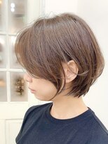 アリュウル 表参道 青山(Allure)&nbsp;【ひし形ショート】【長め前髪】韓国系　韓国　ベージュカラー