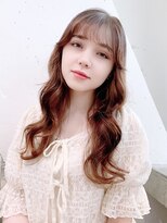 アイティーバイアルバム 藤沢店(IT by ALBUM) ふわふわ外巻き_カーキグレージュフェザーバング_8747