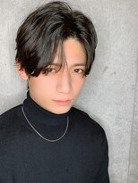 クーエフー(coo et fuu)&nbsp;シースルーセンターパート　ナチュラル黒髪　短髪