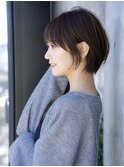 前髪あり小顔ショートボブ20代30代40代【AIN.表参道】川原大地