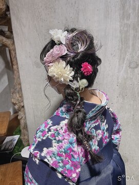 ジュジュル 稲毛本店(jujur) ヘアセット/ショコラベージュ/ボブルフ稲毛駅