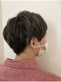 メンズ×細めメッシュ