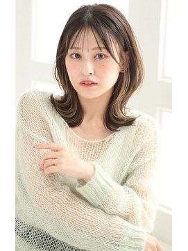 リアン(lien) 【lien.自由が丘】外ハネミディ×インナーカラー