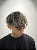 ホワイトメッシュスパイラルメンズショート