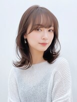 美髪/エアリーロング/ピンクブラウン/韓国ヘア/前髪/6