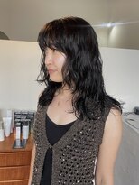 アワイ(awai)&nbsp;暗髪パーマヘア