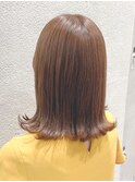 オレンジブラウン☆外ハネボブ