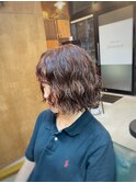 【山本智文】ワンレンボブパーマ