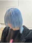 【水色カラー×ウルフカット】SAKI