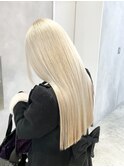 ◎ブロンドハイトーンカラーデザインカラーアンブレラカラー金髪