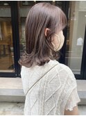 【松本咲花】ブリーチなしダブルカラー春カラーラベンダーカラー