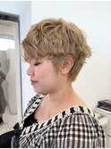 くせ毛/マッシュショート