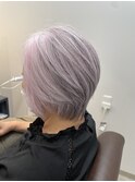 白髪生かしショート