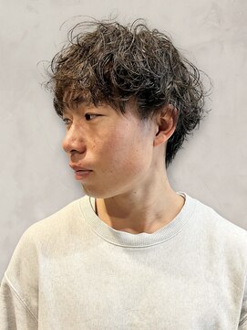 ヘアーズファイン(hair's fine) 爽やかカラー◎グランマッシュパーマでツーブロック