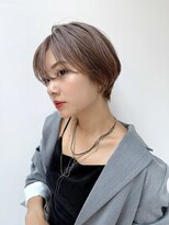 トルネード(TORNADO) 丸みショートひし形ショートベージュカラー前髪絶壁K20250918