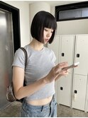 ウルフカットショートカットボブショートボブレイヤーカット金髪