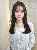 オリーブグレー/ボブ/顔周り/小顔/レイヤー/髪質改善/縮毛矯正