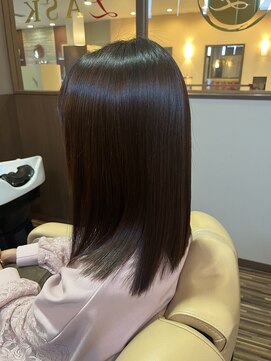 エルアスク 大人可愛いヘルシーロングスタイル30代40代50代ボブ