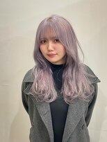 サクラ オモテサンドウ(SAKURA)&nbsp;ハイトーンラベンダーベージュ/ブリーチありダブルカラー/表参道