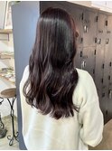 20代30代◎艶ラベンダーカラーロング×韓国風レイヤー