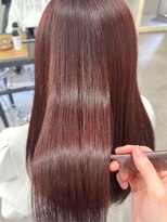 ヌークバイラヴェスト 四日市(neuk by lovest)&nbsp;【neuk服部】髪質改善似合わせカットチェリーレッド大人ガーリー