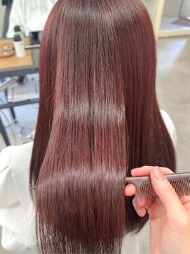 ヌークバイラヴェスト 四日市(neuk by lovest) 【neuk服部】髪質改善似合わせカットチェリーレッド大人ガーリー