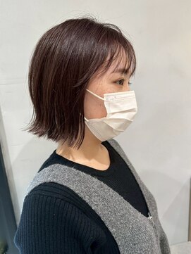 ボタンヘアー 日吉(BoTaN HAIR) 切りっぱなしボブ/外ハネボブ/シースルーバング/日吉