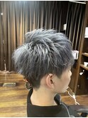 ニュアンスパーマシルバーショート