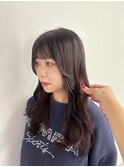 レイヤーカット、色落ち透明感カラー