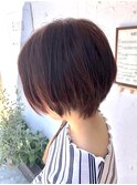お手入れ楽なショートボブ