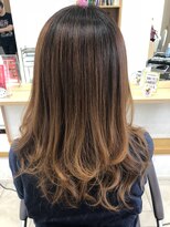 メタ(META)&nbsp;カット＋グラデーションカラ―（アッシュBR＆ブルーアッシュ）