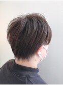 ショート×グレージュ