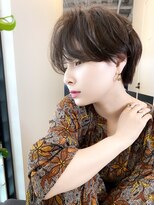 ワン バイ ジエクト(One by The Ect)&nbsp;ショート×韓国マッシュ×アースカラー×ウェーブパーマ