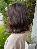 ヘア プロデュース キュオン(hair produce CUEON.)&nbsp;切りっぱなしボブ×ショコラブラウン