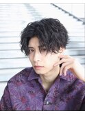 熊本メンズサロン【ツイストスパイラル×センターパート】