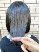 モスト(MocT) 黒髪ボブ×縮毛矯正