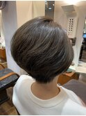 【イノアカラー】グレージュ/ショートヘア/再現しやすいスタイル