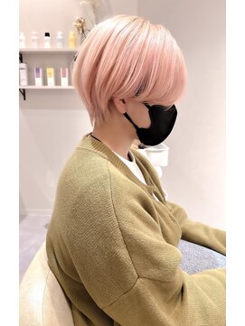 ヴィサージュタイム(VISAGE thyme) 【丸くならない方におススメ】ハンサムショート/ペールピンク