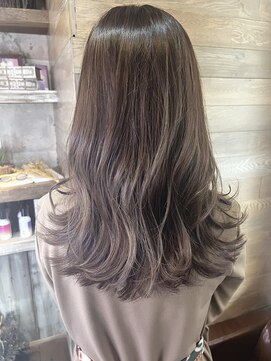 トレヘアー(tRe hair) グレージュカラー 韓国くびれヘア