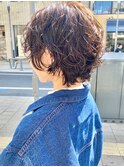 ウルフショートパーマ/銀座/おしゃれ