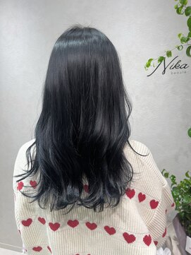 ニカ ボーテ(Nika beaute) 艶感☆ネイビーブルーカラー
