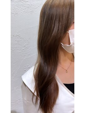 アジールヘア 池袋東口店(agir hair) オリーブベージュジェルカラー大人かわいい池袋目白