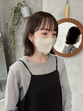 テトヘアー(teto hair) 切りっぱなしボブワイドバングシースルー