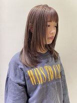 マイル 渋谷(mile)&nbsp;カシスグレージュ×顔まわりレイヤー